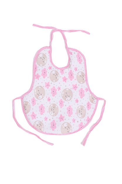 Бебешки лигавник с луни и звездички