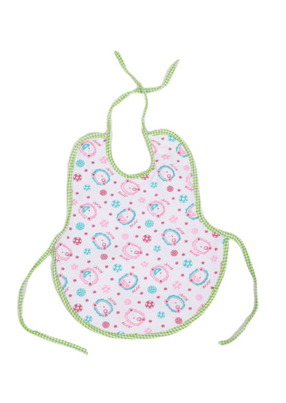 Бебешки лигавник с мечета и зелени кантове