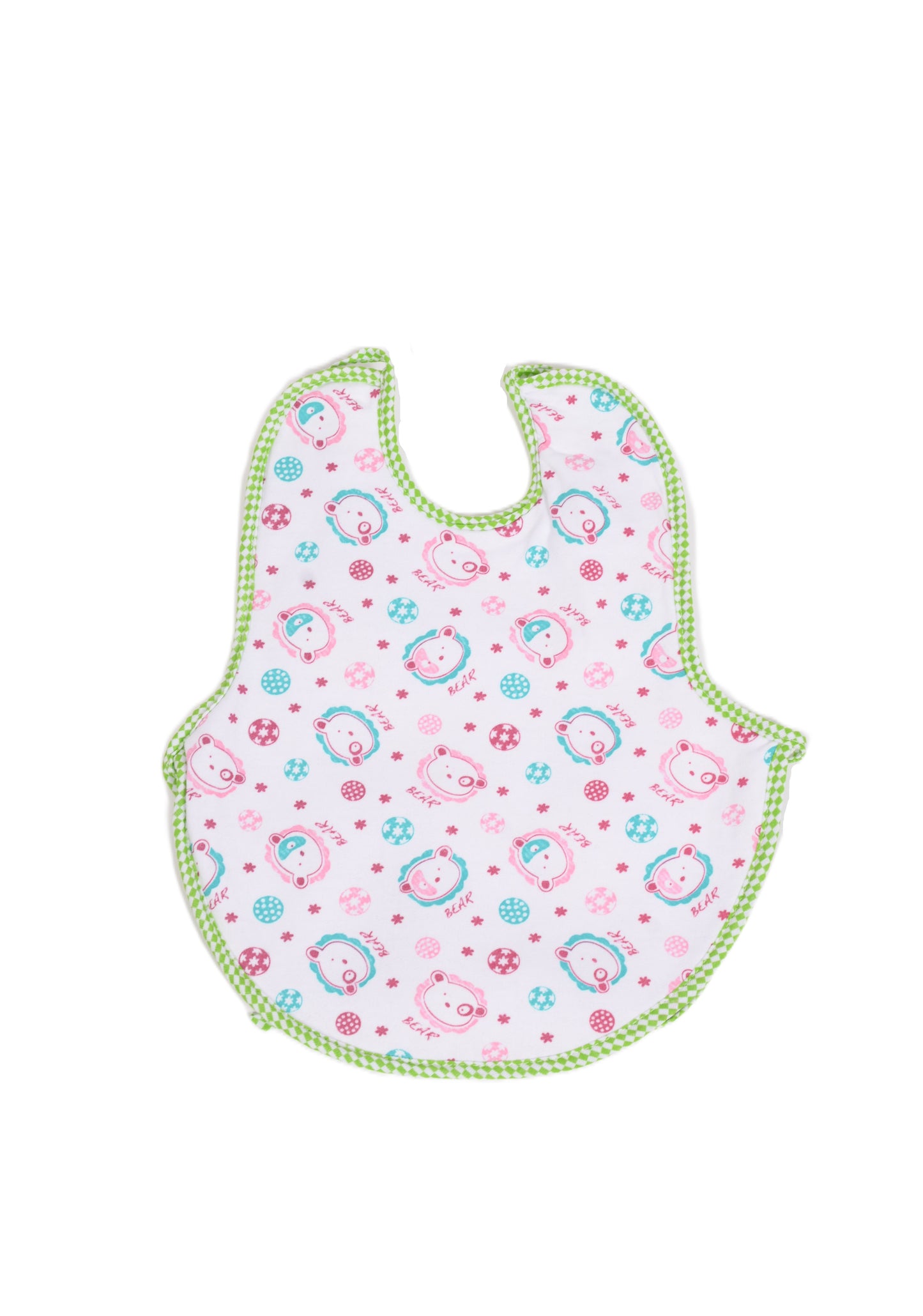 Бебешки лигавник с мечета и зелени кантове