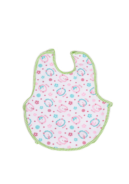 Бебешки лигавник с мечета и зелени кантове