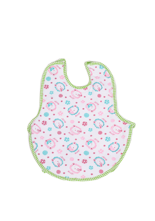 Бебешки лигавник с мечета и зелени кантове