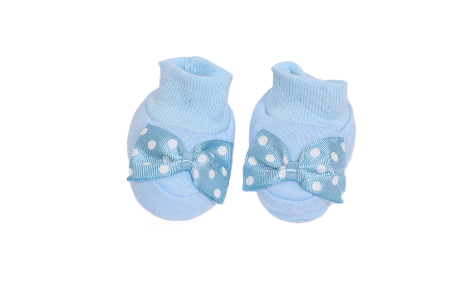 Бебешки буйки с панделка – светлосини