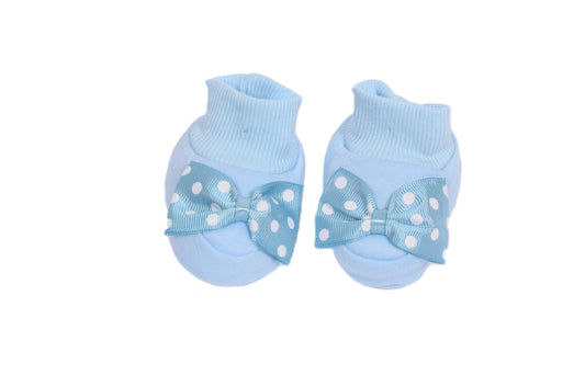 Бебешки буйки с панделка – светлосини