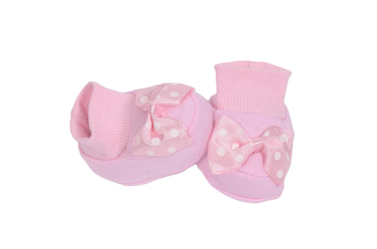 Бебешки буйки с панделка – розови