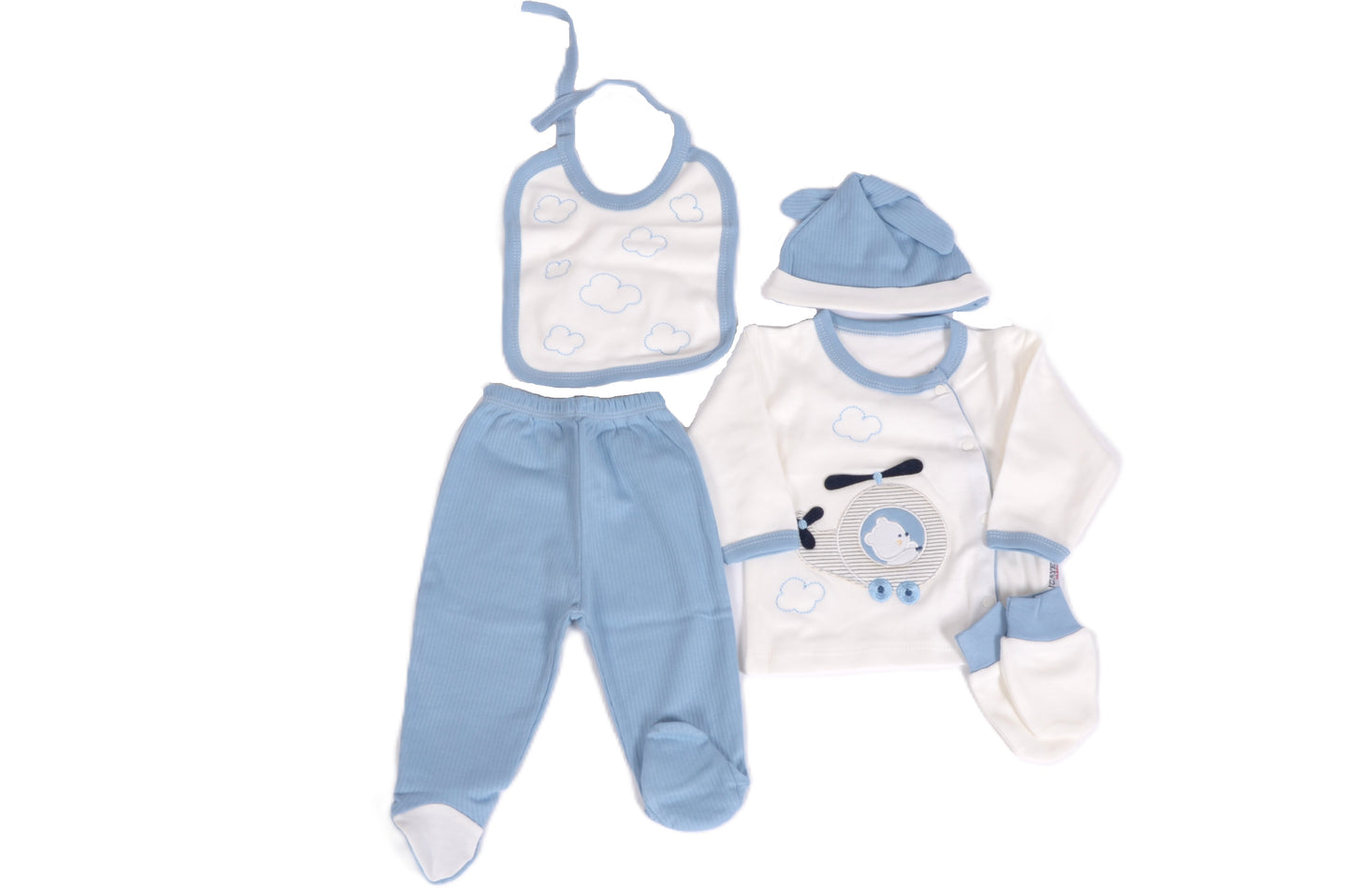 Комплект за новородено „Blue Sky“ – 5 части