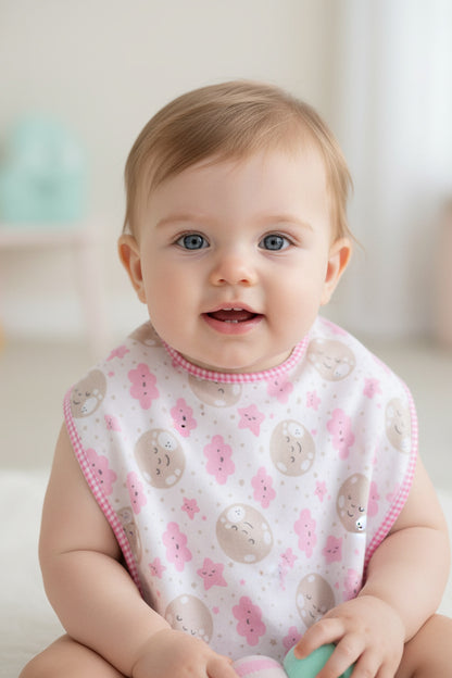 Бебешки лигавник с луни и звездички