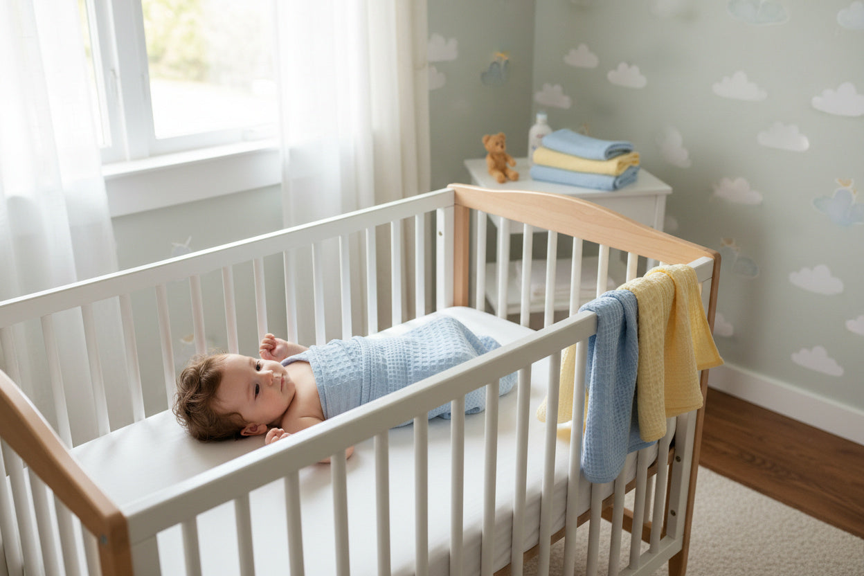 Комплект от меки памучни кърпички в нежни пастелни цветове