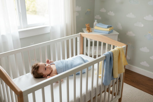 Комплект от меки памучни кърпички в нежни пастелни цветове