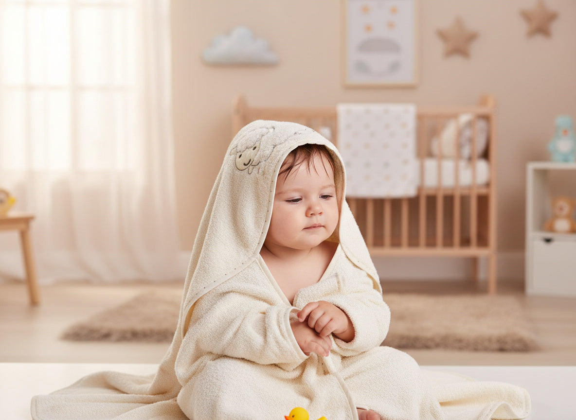 Бебешка пелена с качулка „Агънце“