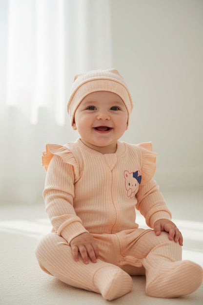 Гащеризон Пухено Прасковено Мече с шапчица