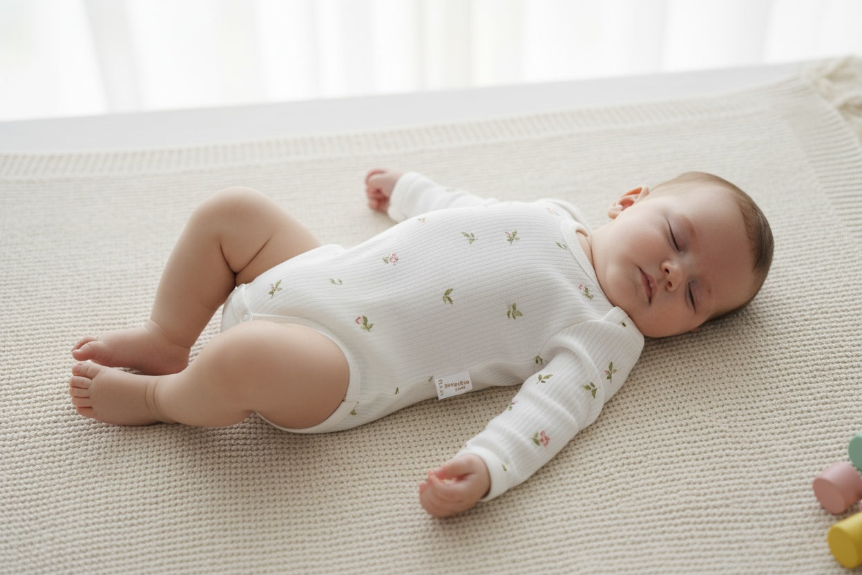 Бебешко боди с дълъг ръкав „Цъфнало цветче"