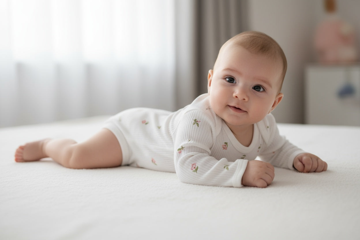 Бебешко боди с дълъг ръкав „Цъфнало цветче"