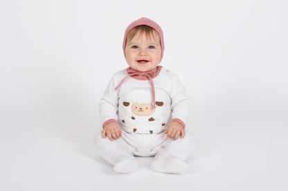 Бебешки гащеризон „Sweet Sheep“ с шапчица – 2 части