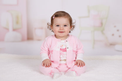 Бебешки комплект „Pink Flamingo“ – 3 части