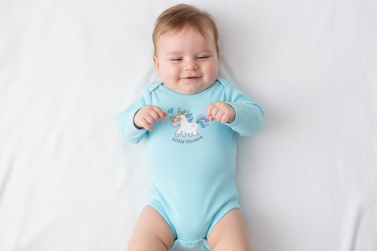 Бебешко боди с дълъг ръкав „Little Unicorn“