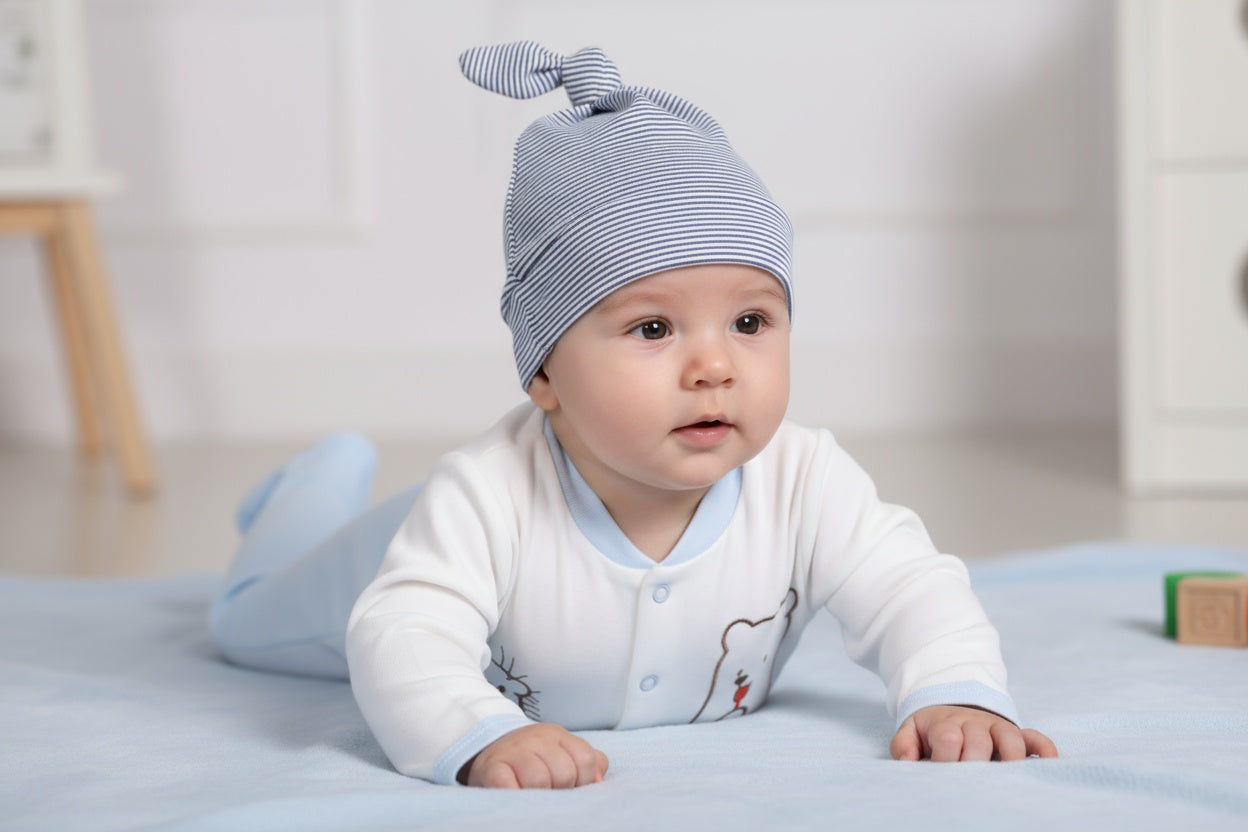 Бебешки гащеризон с шапка – „Blue Bear"