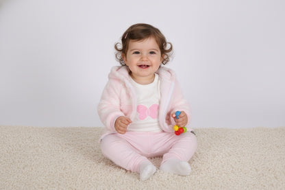 Бебешки комплект „Pink Butterfly“ – 3 части