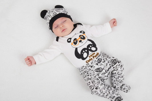 Бебешки комплект „Little Cute Panda“ – 3 части
