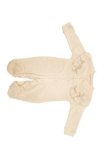 Бебешки гащеризон “Ivory Grace” – екрю с фини къдрички