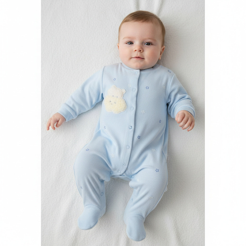 Бебешки гащеризон “Blue Dream” – светлосин с облаче