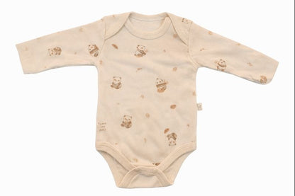 Бебешко боди с дълъг ръкав “Tiny Bear” – екрю