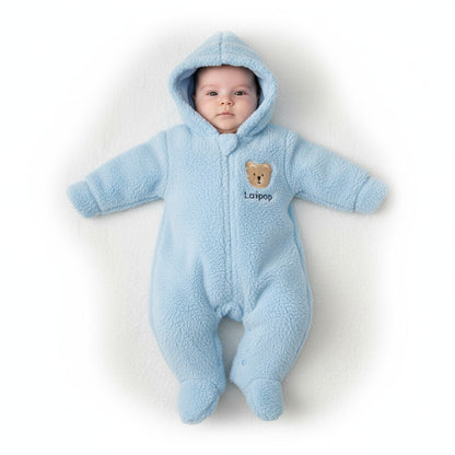 Зимен Гащеризон „Blue Teddy“ с качулка