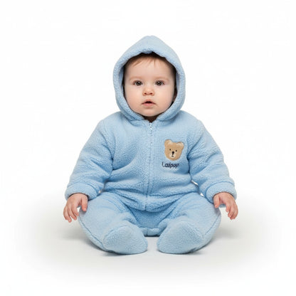 Зимен Гащеризон „Blue Teddy“ с качулка