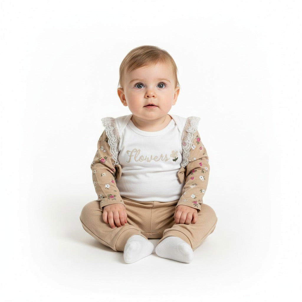 Комплект от 3 части  “Little Flowers"