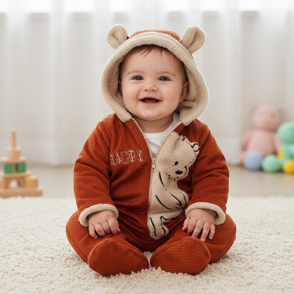 Зимен Гащеризон „Happy Teddy“ с качулка