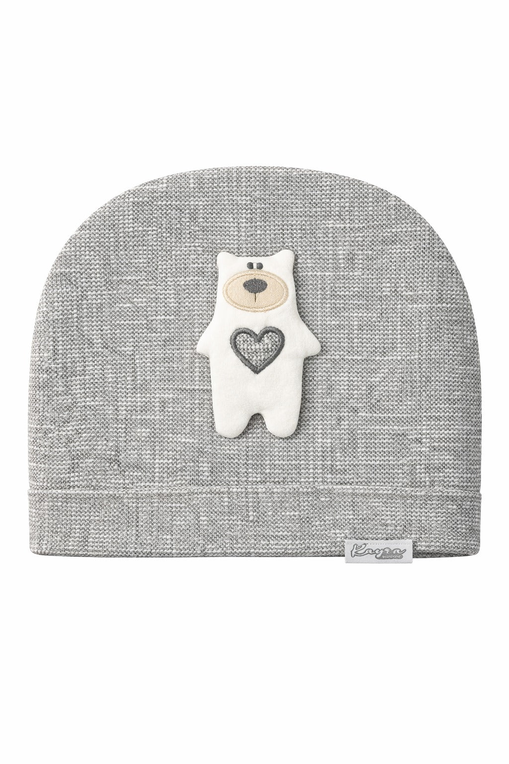 Бебешка шапка “Little Bear” – цвят сиво