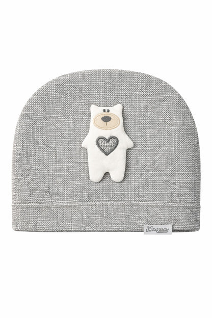 Бебешка шапка “Little Bear” – цвят сиво