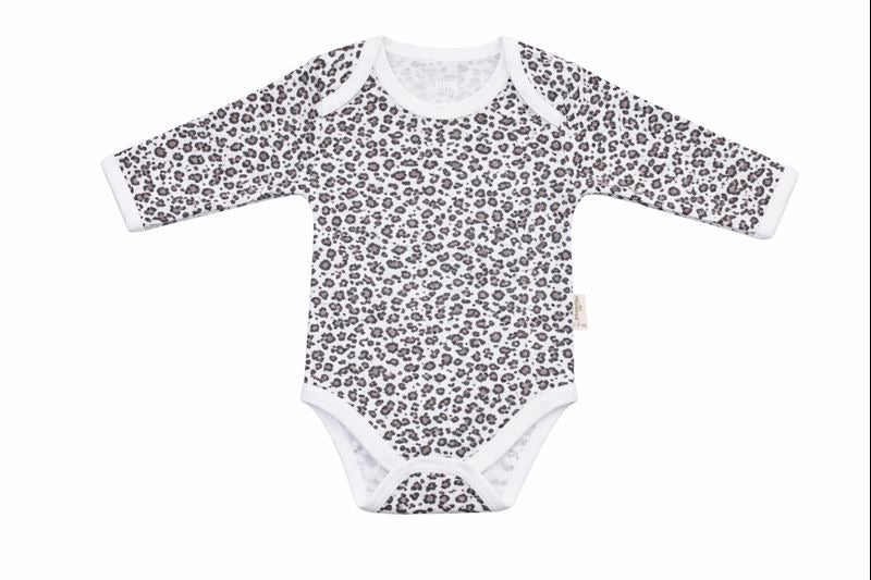 Бебешко боди с дълъг ръкав – Леопардов принт
