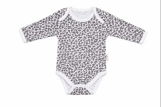 Бебешко боди с дълъг ръкав – Леопардов принт