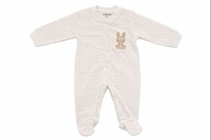 Бебешки гащеризон “Little Bunny Dot” – екрю