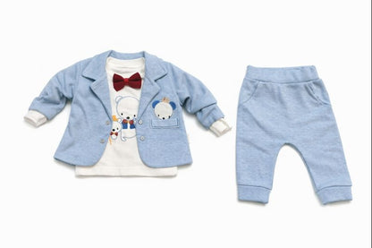 Бебешки комплект “Soft Elegance” – 3 части, екрю и пудра